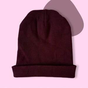 Burgundy Knit Beanie